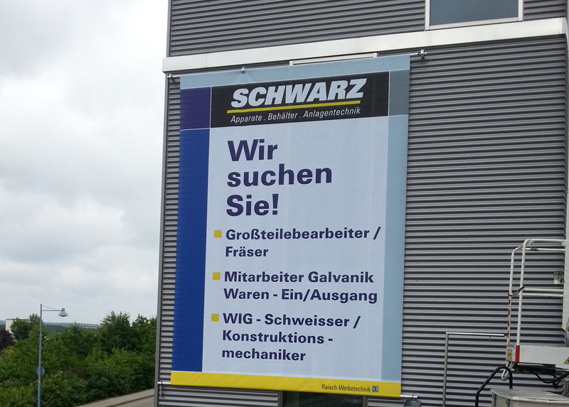 Plane Banner Werbebanner Werbung Spannbanner