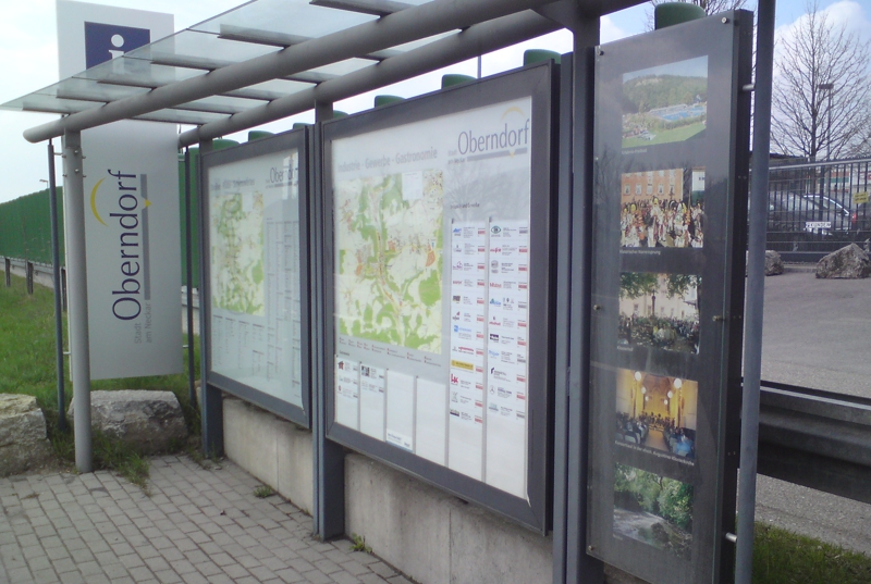 Infotafel Industrieständer wegweiser leitsystem gewerbetafel